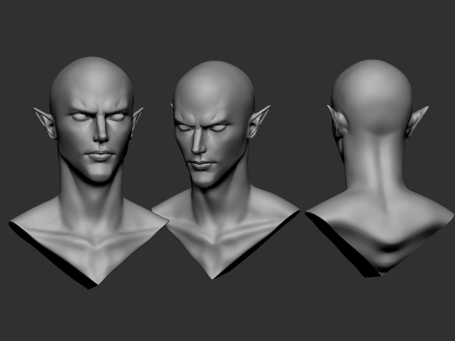 ArtStation - elf male head1 | Resources