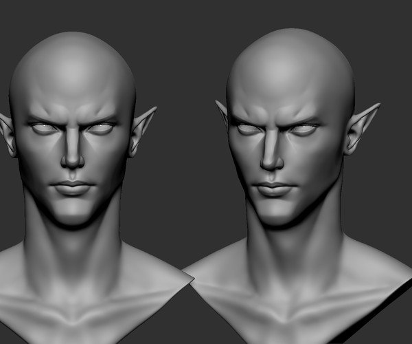 ArtStation - elf male head1 | Resources