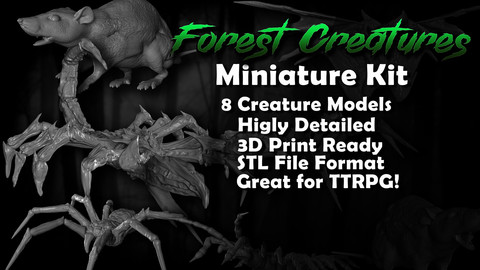 Forest Creature Miniature Kit