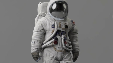 Astronaut Neil Amstrong suit