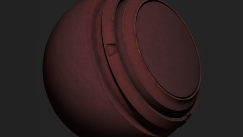 Stylized Leather Smart Material for Substance Painter