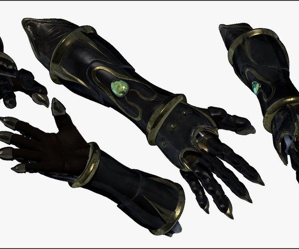 Artstation Fore Arm Gloves Armor Set Sculpt Game Assets