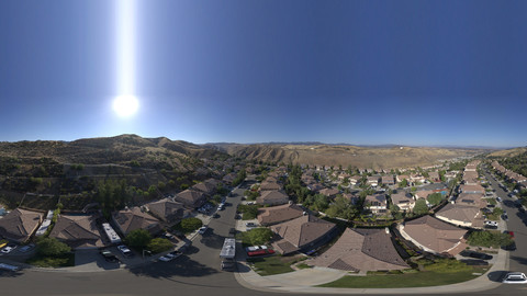 Aerial HDRI 26K 16Bit Suburb Day Pack of 3