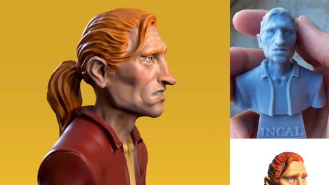 Free printable John Difool Bust an Incal and Moebius Tribute