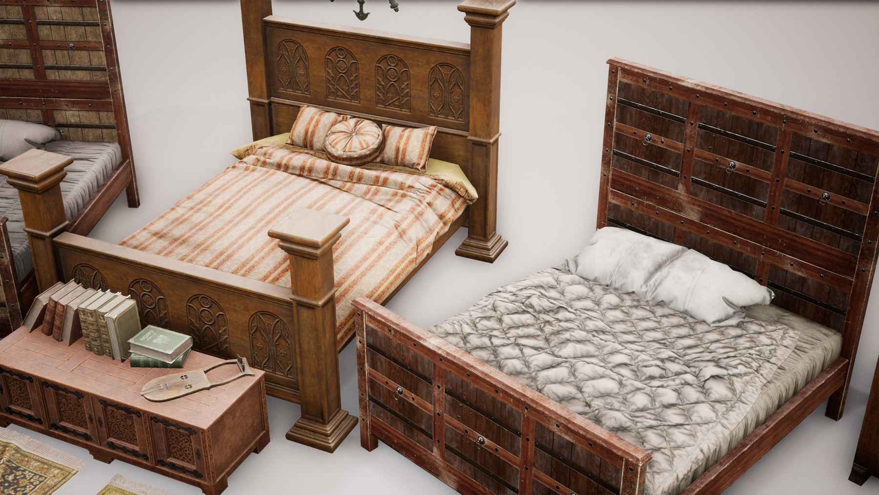ArtStation Medieval VOL 9 Castle Furniture Game Assets