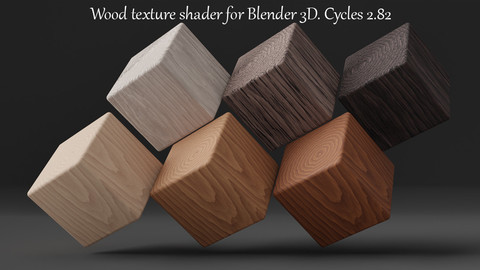 Wood Texture Shader For Blender 3d. Cycles 2.92