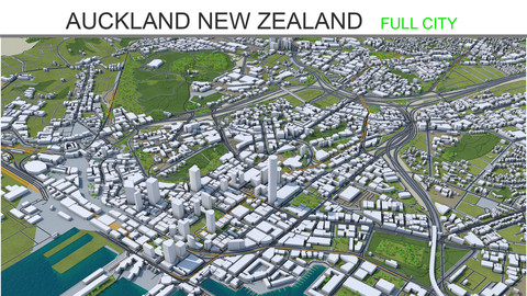 Auckland New Zealand  City 3D Model