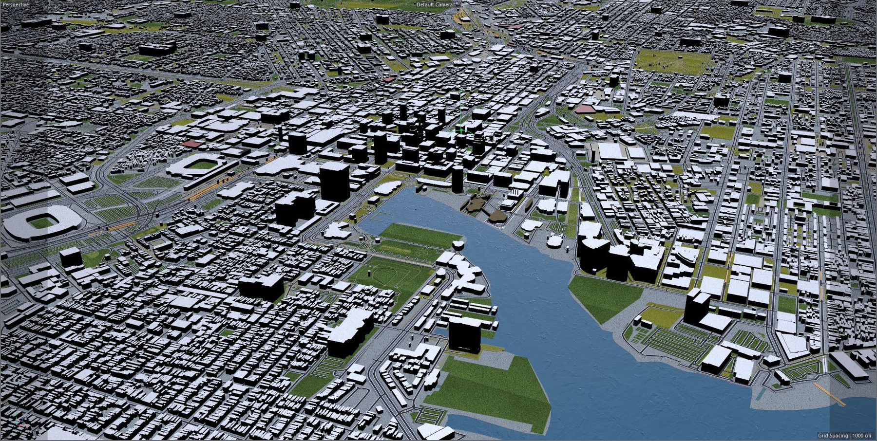 ArtStation Baltimore Maryland City 3D Model Game Assets