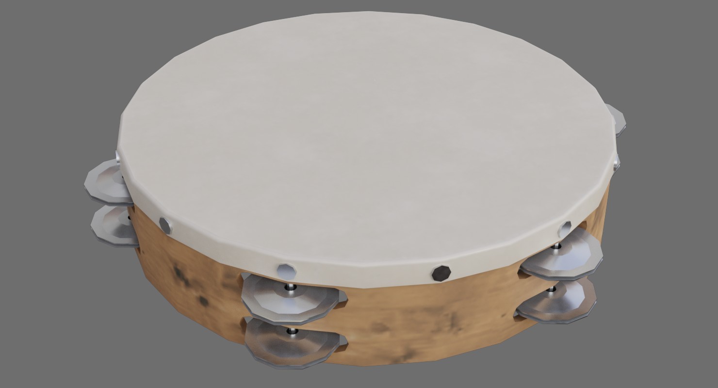 ArtStation Tambourine 1A Game Assets