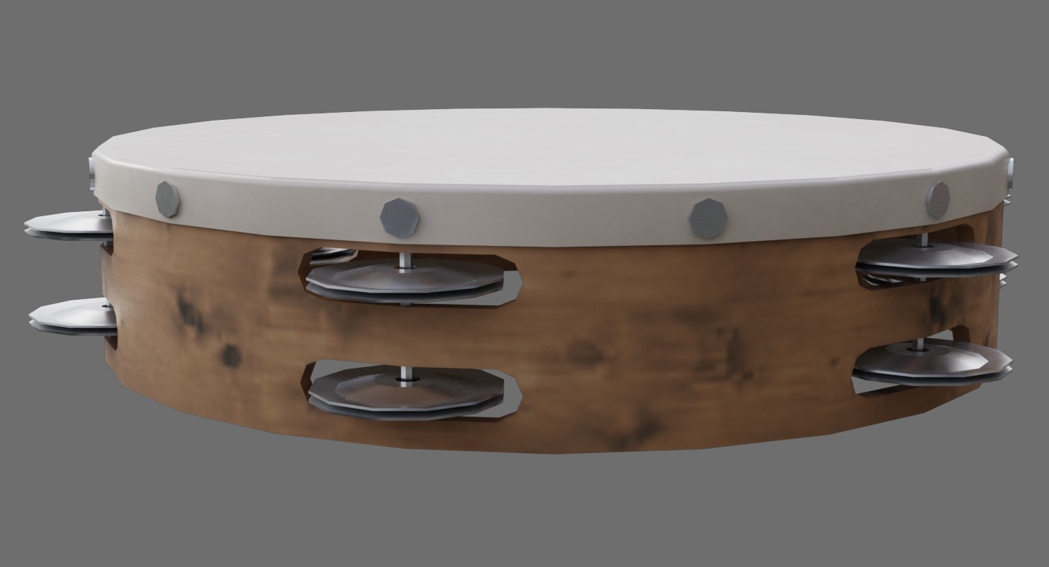 ArtStation Tambourine 1A Game Assets