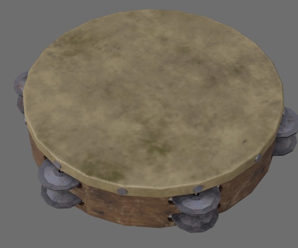 ArtStation Tambourine 1B Game Assets