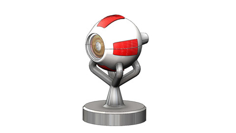 Human eye anatomy 3d printing model