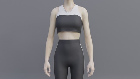 3D Gym wear- Female sport wear