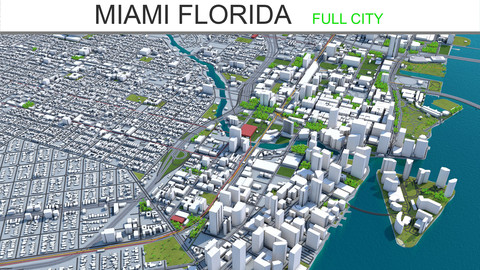 Miami City Florida  3D Model