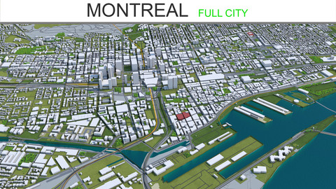 Montreal City 3D Model