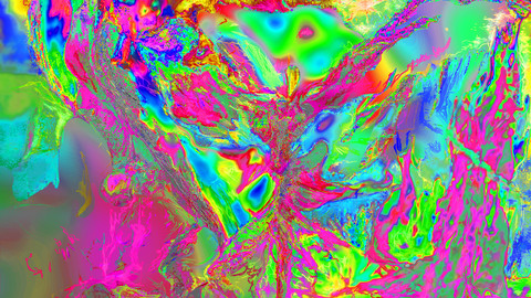 Figuration Cosmique Psychédélique_2020 _Digital painting