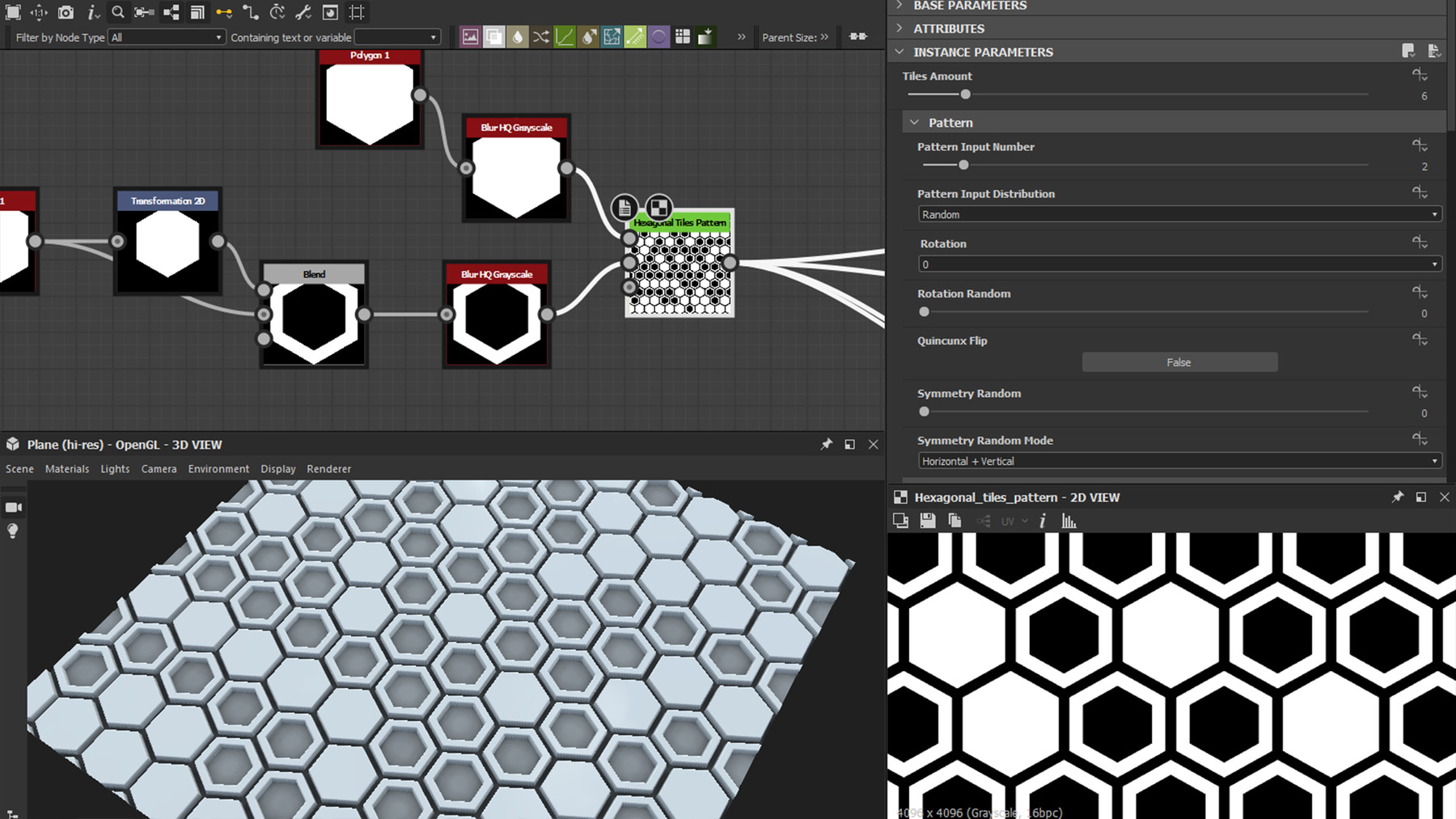 ArtStation Substance Designer Hexagonal Tiles Pattern Resources