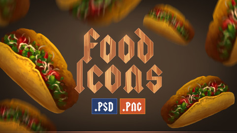 Hand Drawn Food Icons And Dishes