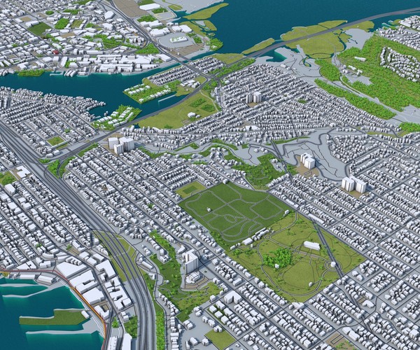 ArtStation - Seattle City Washington 3D Model | Resources