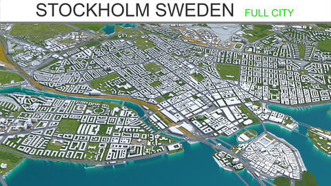 Stockholm City Sweden 3D Model