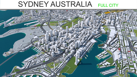 Sydney City Australia 3D Model