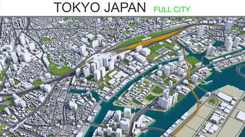 Tokyo City Japan 3D Model