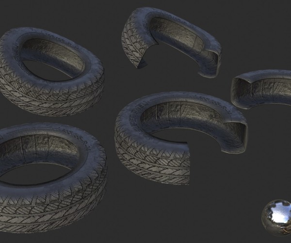 ArtStation Car Tires Assets Game Assets