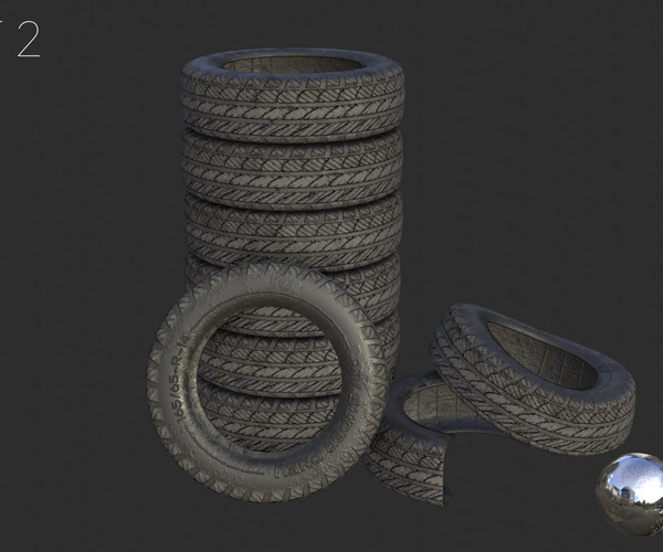 ArtStation Car Tires Assets Game Assets