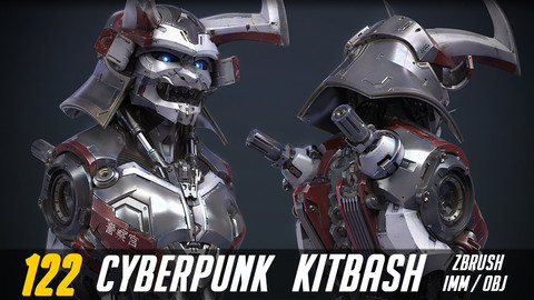 122 Cyberpunk Kitbash Set 01
