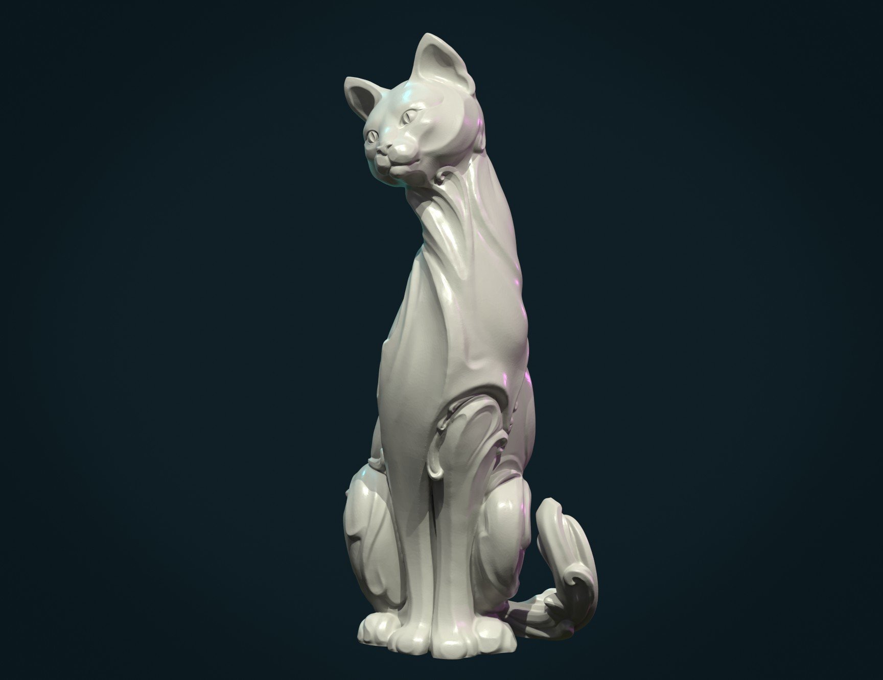 ArtStation - Cat figurine | Resources