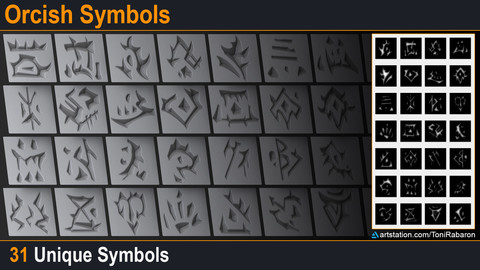 FREE Orcish Symbols Alphas