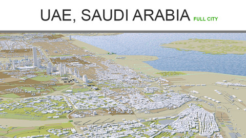 Saudi Arabia City UAE 3D Model