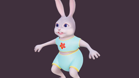 Cartoon bunny Timosha