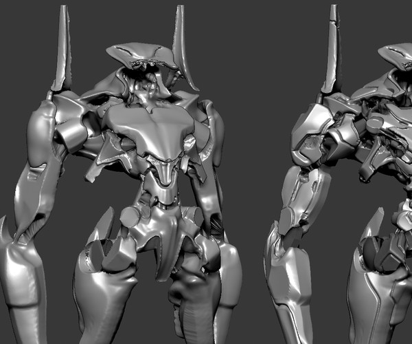 mech concept in zbrush