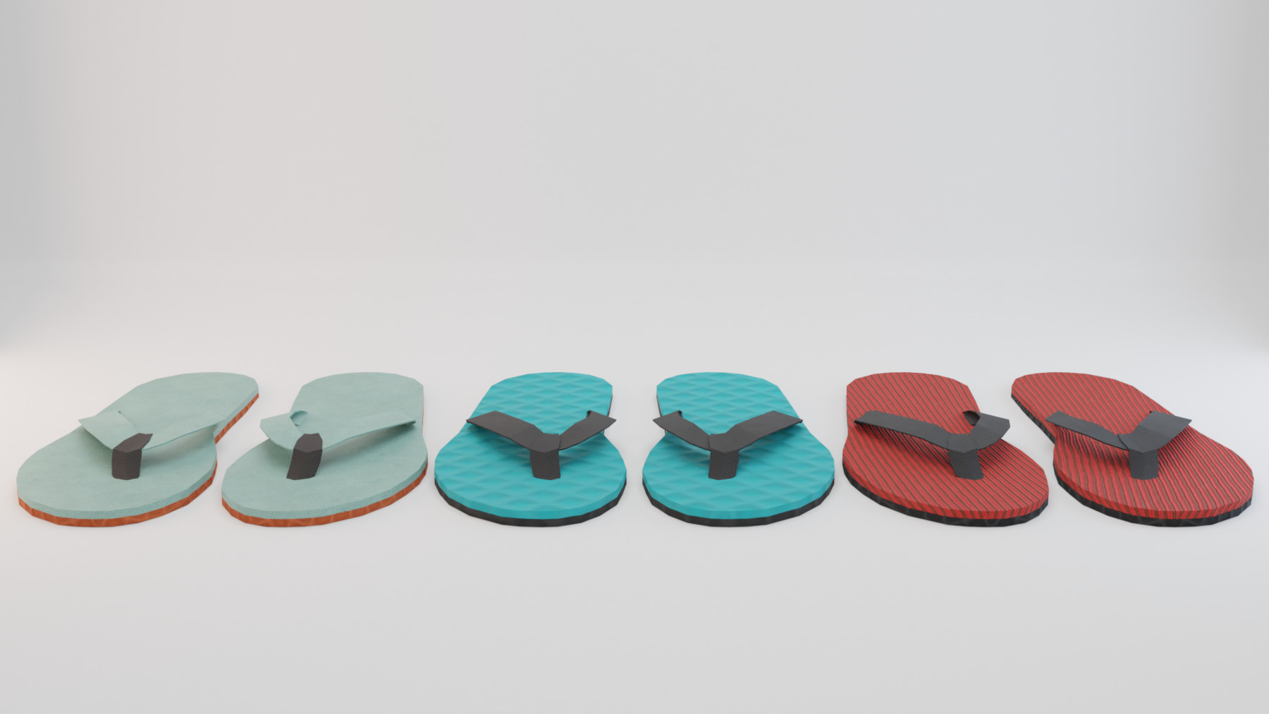 ArtStation - Flip Flops 3D Model | Game Assets