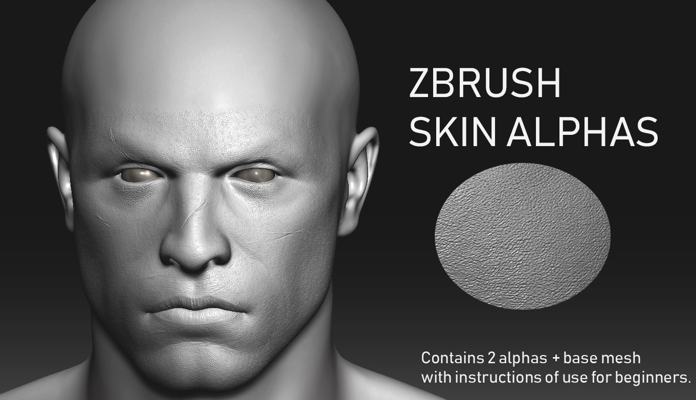 face skin alphas zbrush