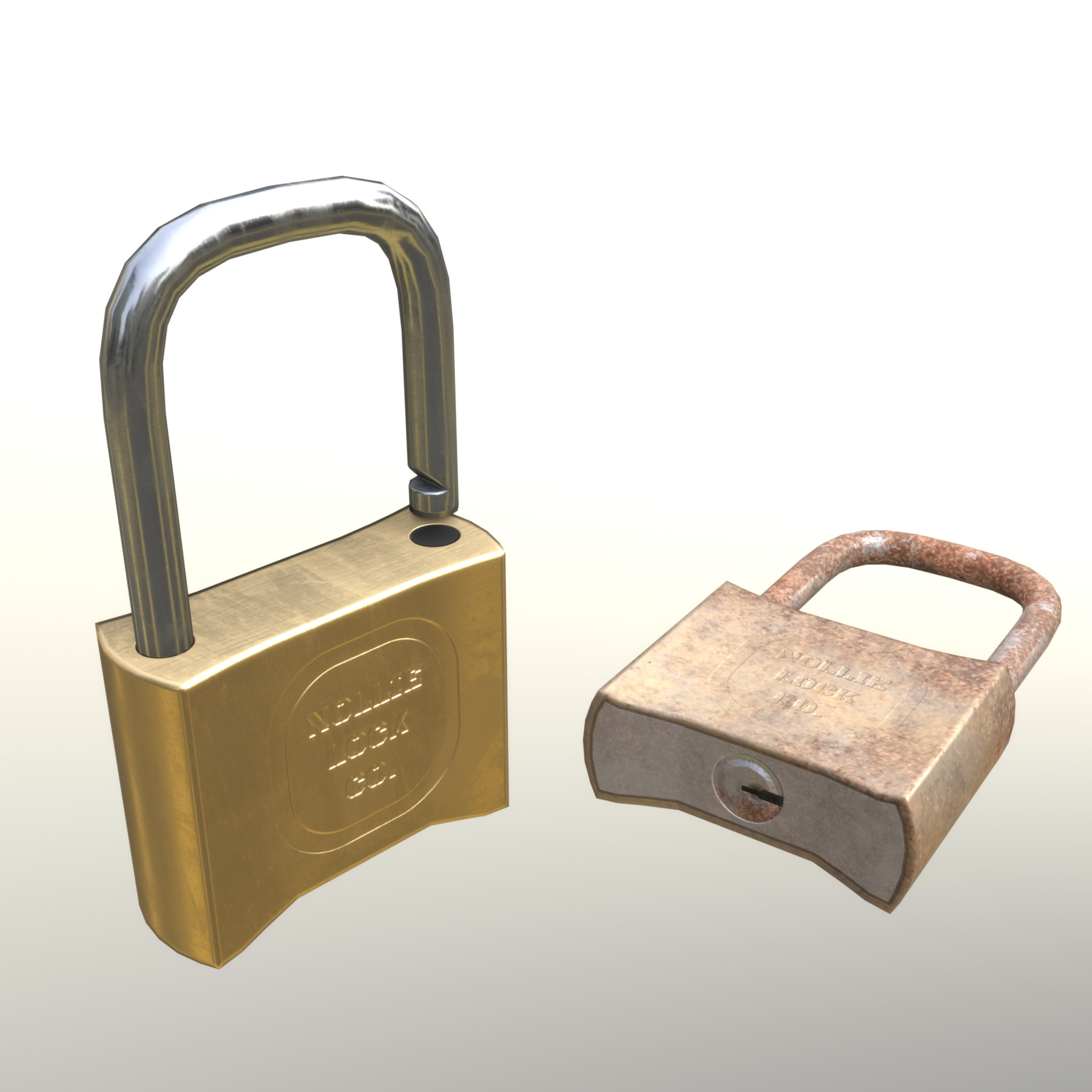 ArtStation - Padlock Clean&Rusty | Game Assets