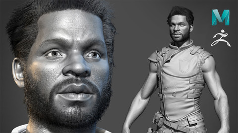 Realistic Character Sculpting for Game In Maya and Zbrush