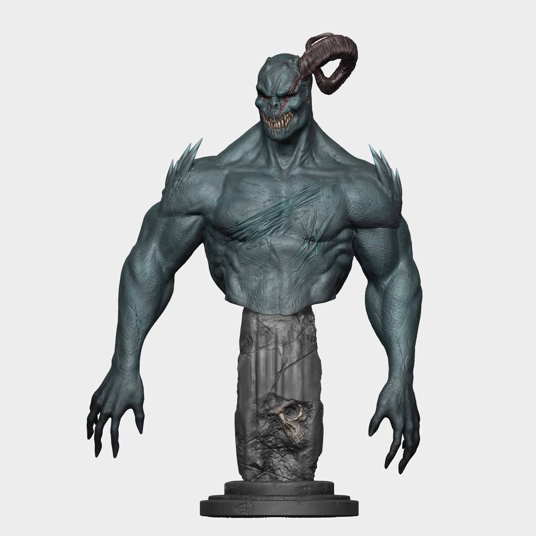 ArtStation Demon Bust Resources