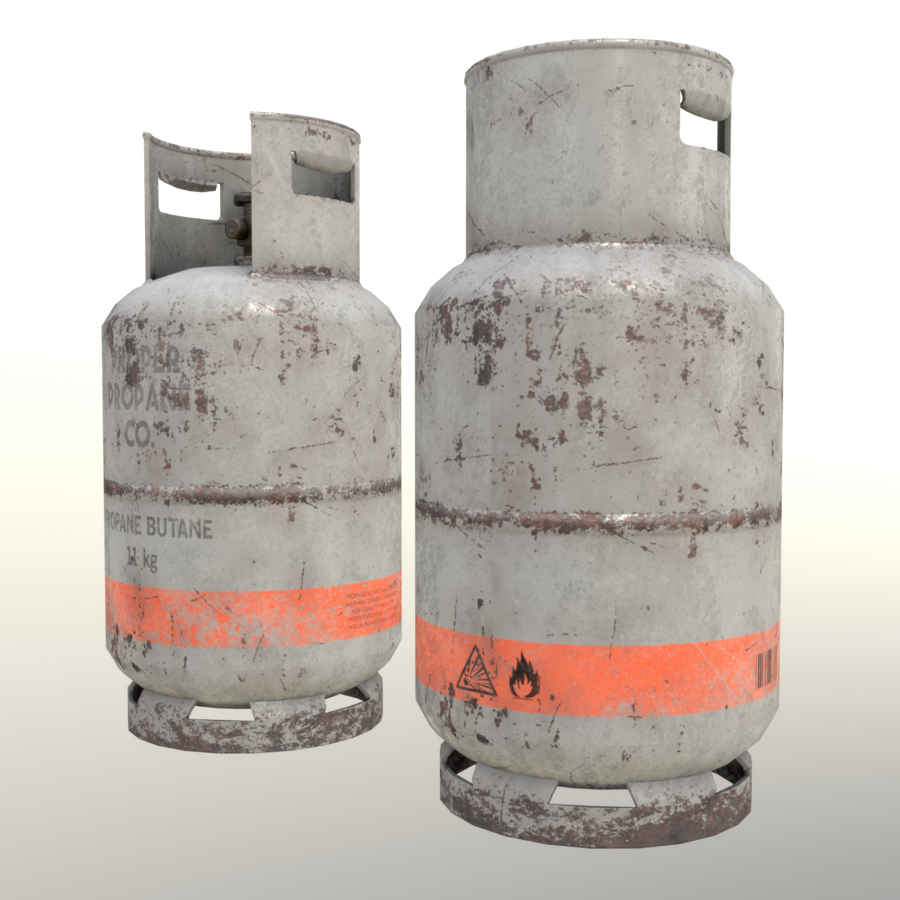 ArtStation Gas Cylinder Collection Game Assets