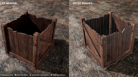 Packing Case Old | 3D model | 2K Textures