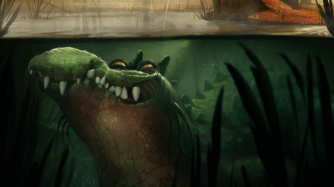 Crocodile - Drugs are Traps [image print]