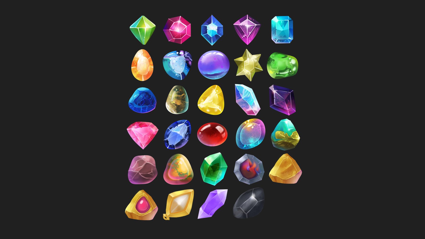 Artstation - Gems Icon Pack 