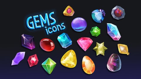 Stones & Gem Icon Pack
