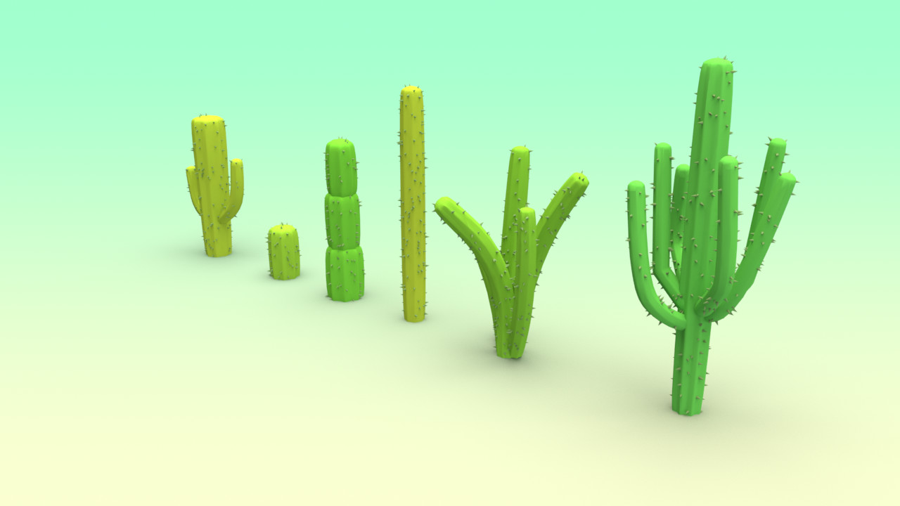 ArtStation - Cactus Set | Game Assets