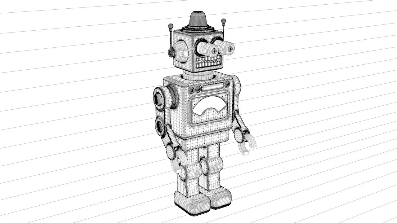 Proantic: Vintage Robot Design Automate 80 s 90 s jouet jeux deco loft