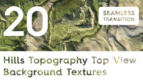 20 Hills Topography Top View Background Textures