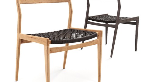 Woven Rope Indoor / Outdoor Dining Chair