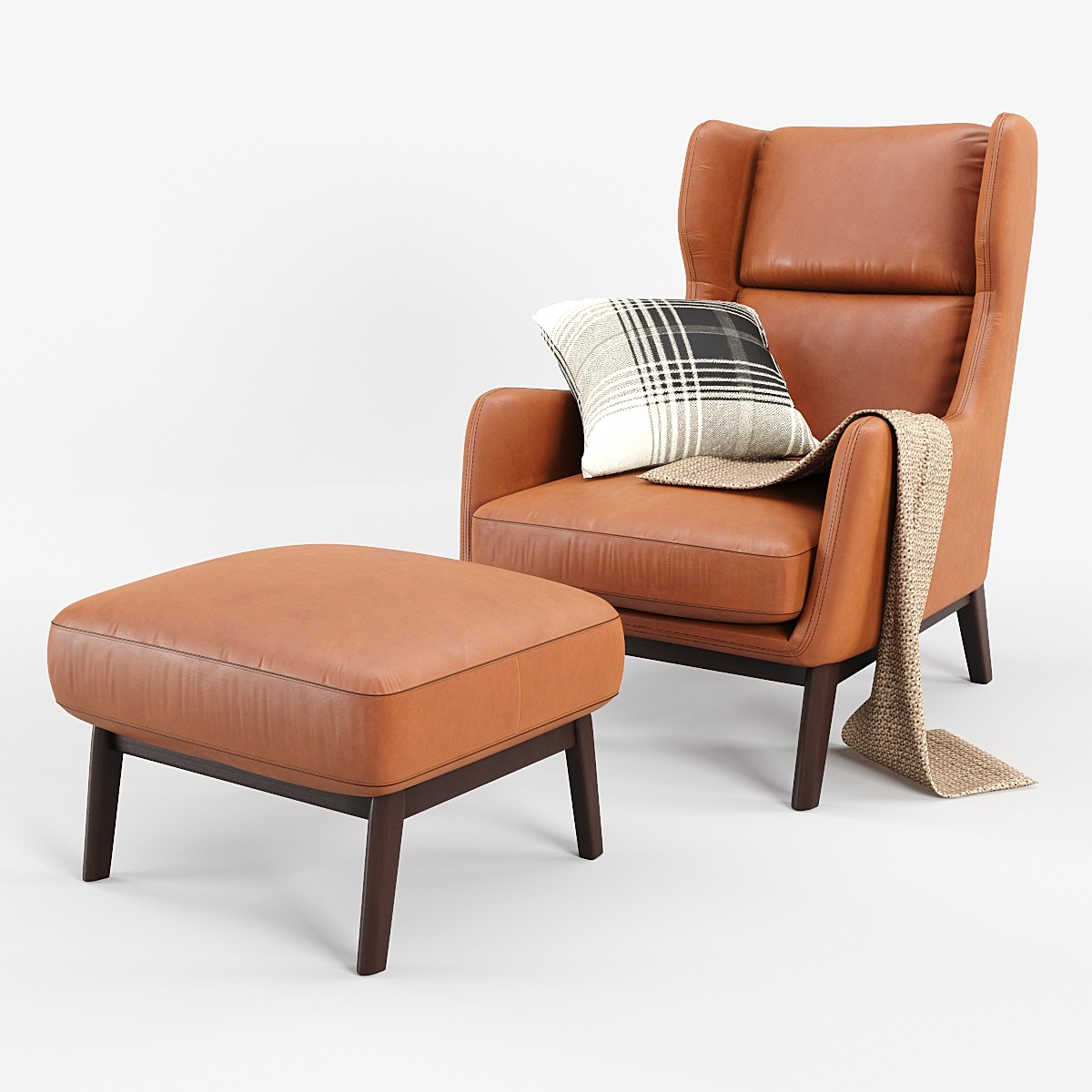 ryder leather chair west elm