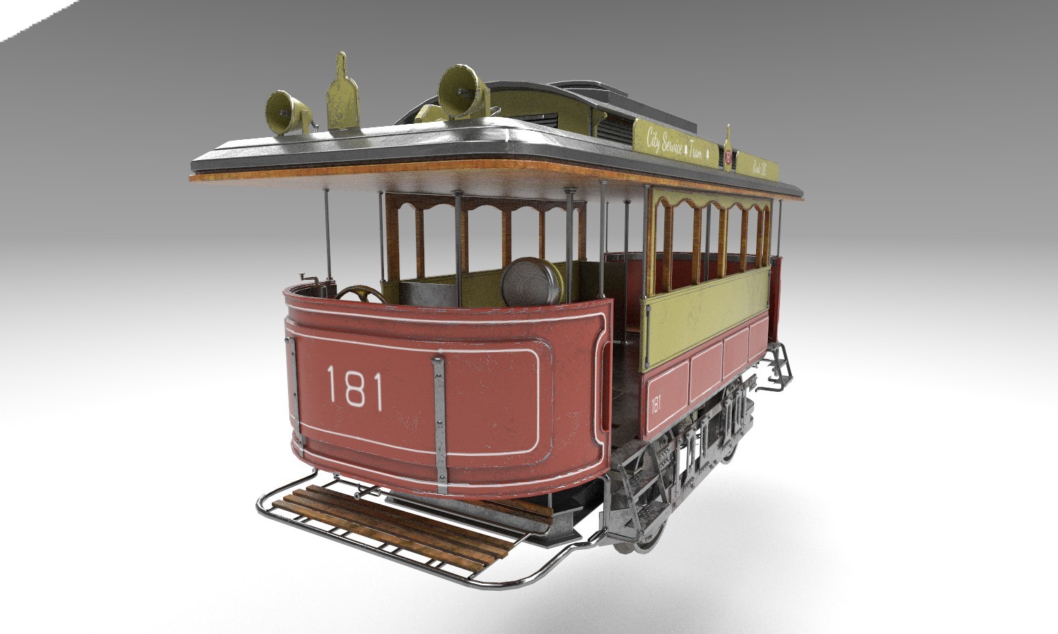 ArtStation - tram with pbr textures | Game Assets